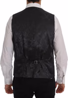 Gray Wool Stretch Vest 3