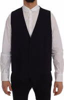Blue STAFF Wool Stretch Vest 1