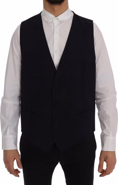 Blue STAFF Wool Stretch Vest