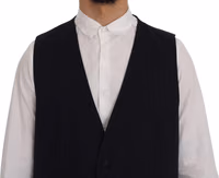 Blue STAFF Wool Stretch Vest 4