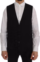 Black STAFF Wool Stretch Vest 1
