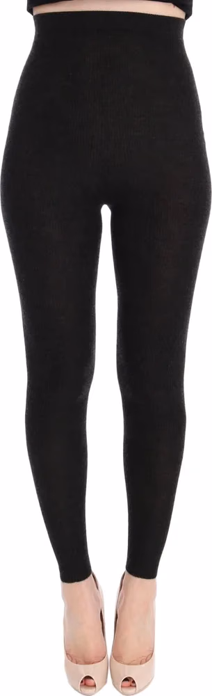 Gray Cashmere Stretch Tights