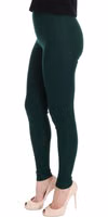 Green Cashmere Stretch Tights 2