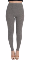 Gray Cashmere Stretch Tights 1