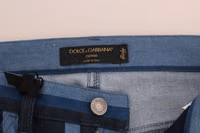 Blue GIRLY Striped Cotton Jeans 5