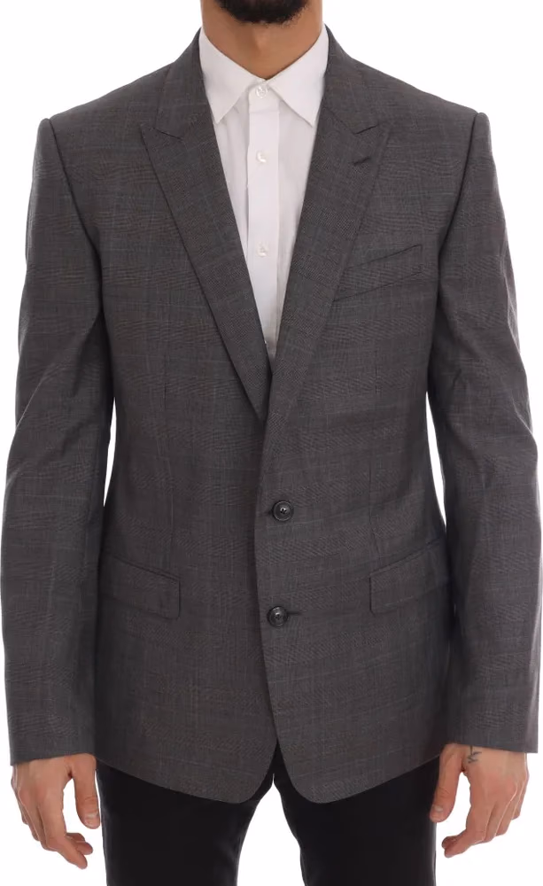 Gray Wool MARTINI Slim Blazer