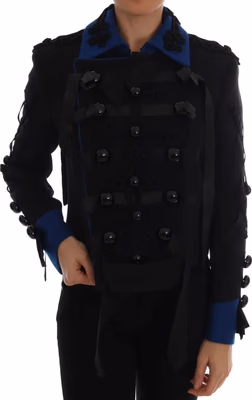 Black Wool Trench Jacket