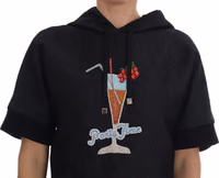 Black Fairy Tale Crystal Hooded Sweater 4