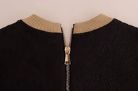 Black Fairy Tale Brocade Zipper Sweater 5