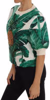Pineapple Banana Sequins Crewneck Sweater 2