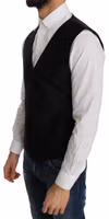 Black Polka Dot Pattern Vest 2
