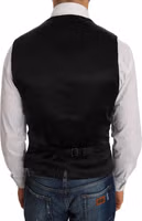 Black Polka Dot Pattern Vest 3