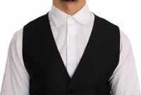 Black Polka Dot Pattern Vest 4