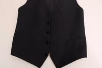 Black Polka Dot Pattern Vest 5