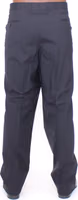 Black Wool Stretch Pleated Pants 3