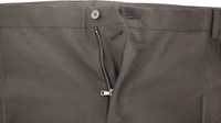 Black Wool Stretch Pleated Pants 5