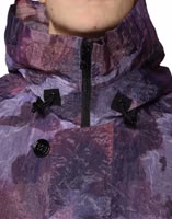 Purple Camouflage Hooded Men Blouson Jacket 4