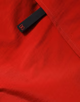 Red Nylon Hooded Men Full Zip Parka Jacket 5