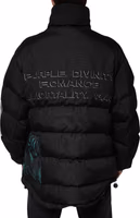 Black Nylon Puffer Men Full Zip Jacket 3