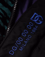Black Nylon Puffer Men Full Zip Jacket 5