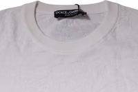 White Silk Crew Neck Men Pullover Sweater 5