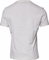 White Medusa Print Cotton Crew Neck T-shirt 4
