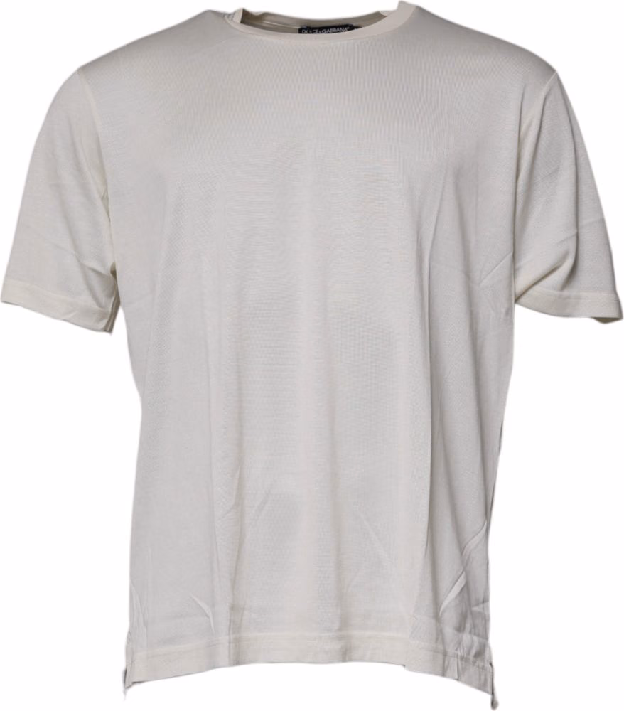 Off White Crew Neck Short Sleeve T-shirt