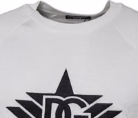 White DG Sport Crew Neck Short Sleeve T-shirt 2