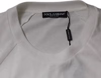 White DG Sport Crew Neck Short Sleeve T-shirt 5
