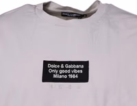 Beige DG Logo Crew Neck Short Sleeves T-shirt 2
