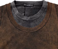 Brown Cotton Round Neck Sleeveless T-shirt 5