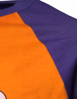 Orange Purple Graphic Print Short Sleeves T-shirt 3