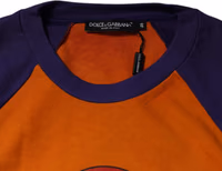 Orange Purple Graphic Print Short Sleeves T-shirt 5