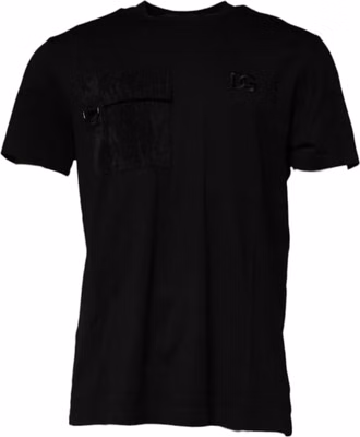 Black Crew Neck Short Sleeve T-shirt