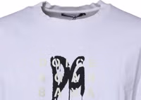 White DG Logo Cotton Crew Neck T-shirt 2