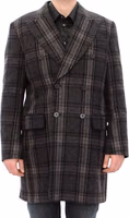 Gray Double Breasted Coat Jacket 3