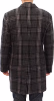 Gray Double Breasted Coat Jacket 5