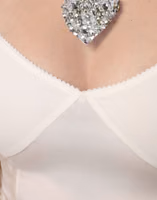 White Sheer Tulle Bustier Bodycon Midi Dress 5