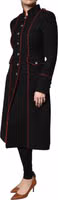 Black Single Breasted Trench Coat Jacket 2