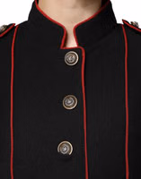 Black Single Breasted Trench Coat Jacket 4