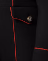 Black Single Breasted Trench Coat Jacket 5