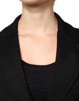 Black Viscose Single Breasted Blazer Jacket 4