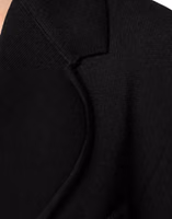 Black Viscose Single Breasted Blazer Jacket 5