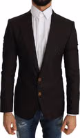 Brown Wool SICILIA Jacket Coat Blazer 4