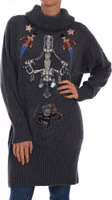 Fairy Tale Crystal Gray Cashmere Sweater 4