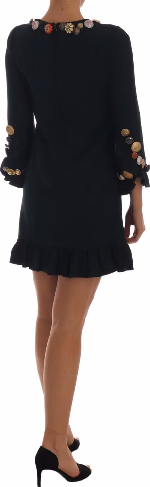 Crystal Green Stretch A-Line Short Dress