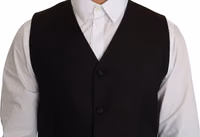 Black Silk Dress Waistcoat 1