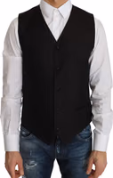 Black Silk Dress Waistcoat 2