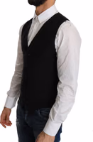 Black Wool Dress Waistcoat 4