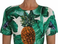 A-Line Banana Leaf Pineapple Crystal Dress 2